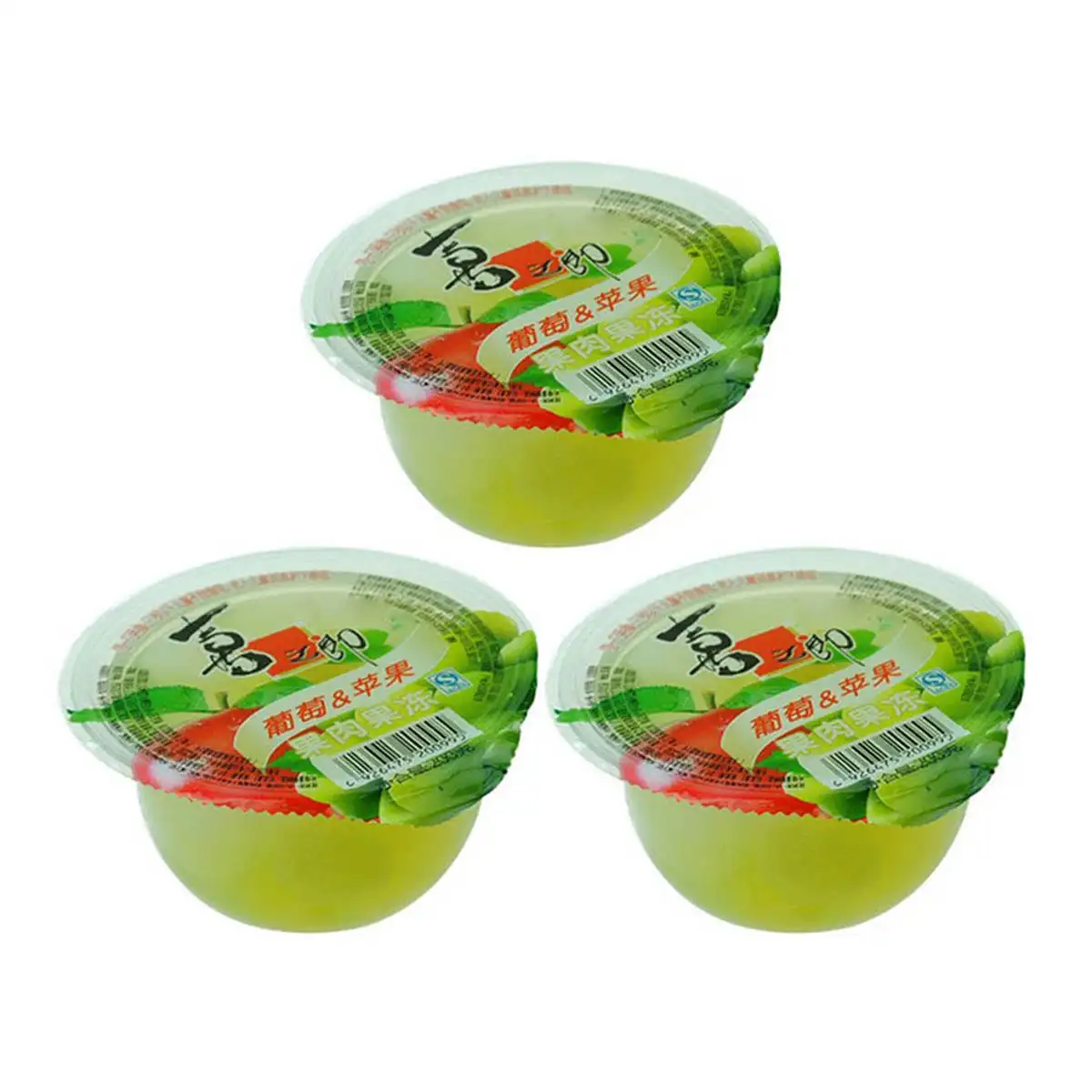 Strong Food Fruit Jelly Grape Apple 200gX3Pack