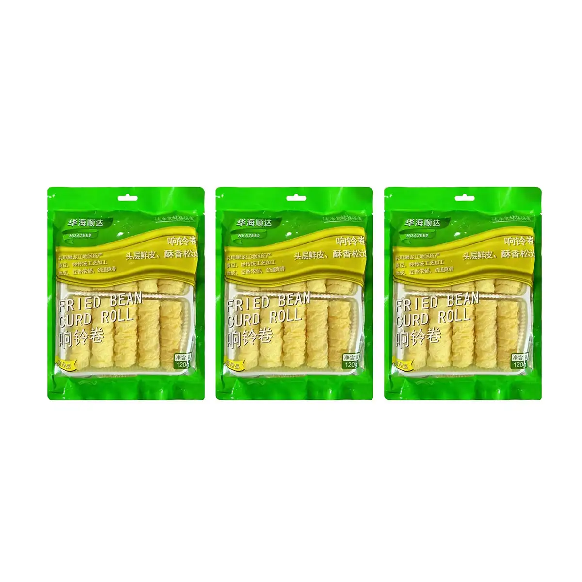 Main Huahai shunda Fried Bean Curd Roll 120g X3Pack image