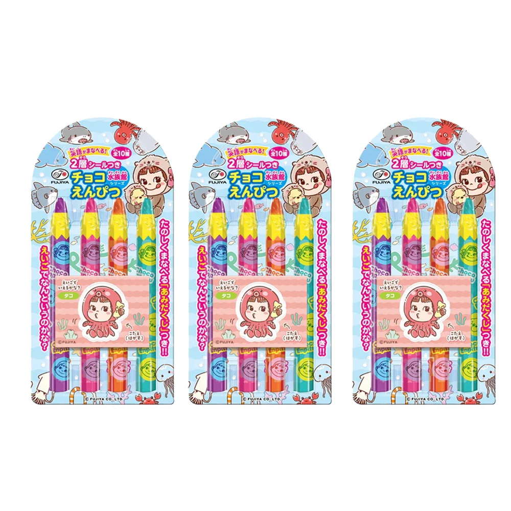 Main Fujiya Clear Pack Pencil Shape Chocolate Candy 4pcs 27g X3pack image