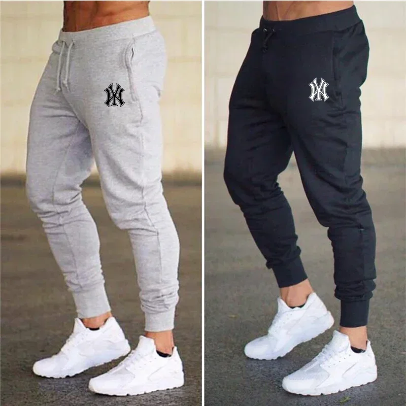 2024 fashion summer casual pants men's new fitness sports jogging sportswear sports pants Harajuku street pants thin pants