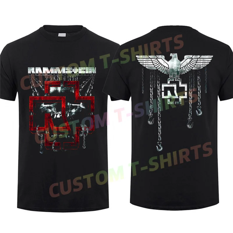 2024 Men T Shirt Casual Hot Rammstain Europe Tour 2024 30th Anniversary T-shirt Graphic Summer Short Sleeves 100% Cotton S-3XL