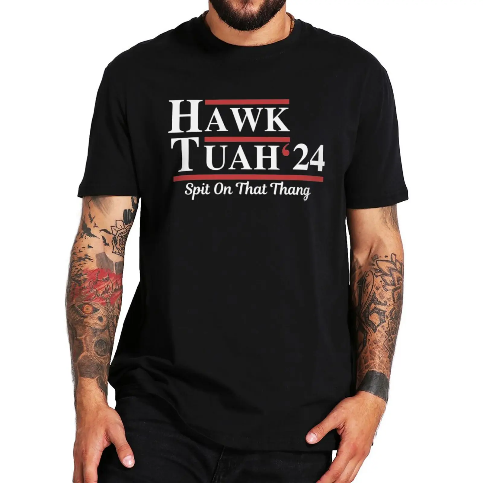 Hawk Tuah Spit On That Thing T-shirt Funny Pop  Meme Y2k T Shirts Casual 100% Cotton Soft Unisex Tee Tops EU Size