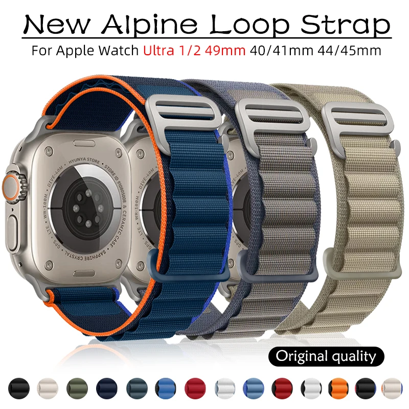 Alpine Strap for Apple Watch Band Series 9 8 7 SE Ultra 2 41mm 45mm 49mm 40mm 44 mm IWatch Accessories Correa Watchband Bracelet