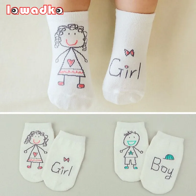 2024 New Spring Baby Socks Newborn Cotton Boys Girls Cute Toddler Asymmetry Anti-slip Socks