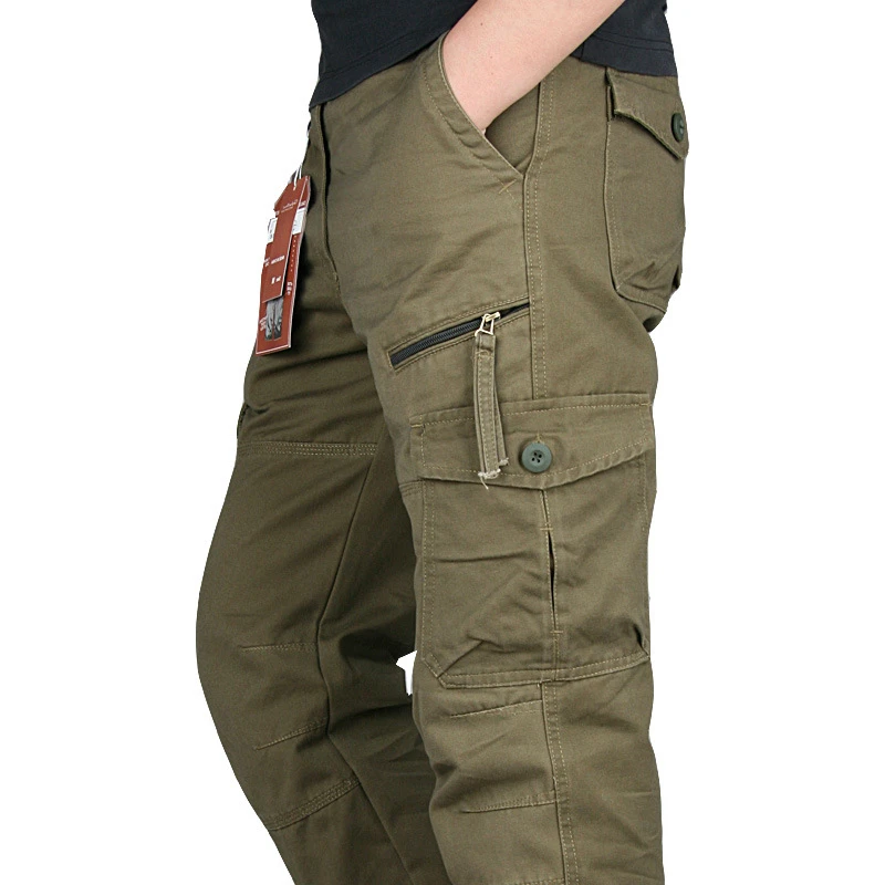 2023 Tactical Pants Men Black Cotton ix9 Zipper Streetwear Autumn Overalls Cargo Pants Men Trousers Spring Autumn