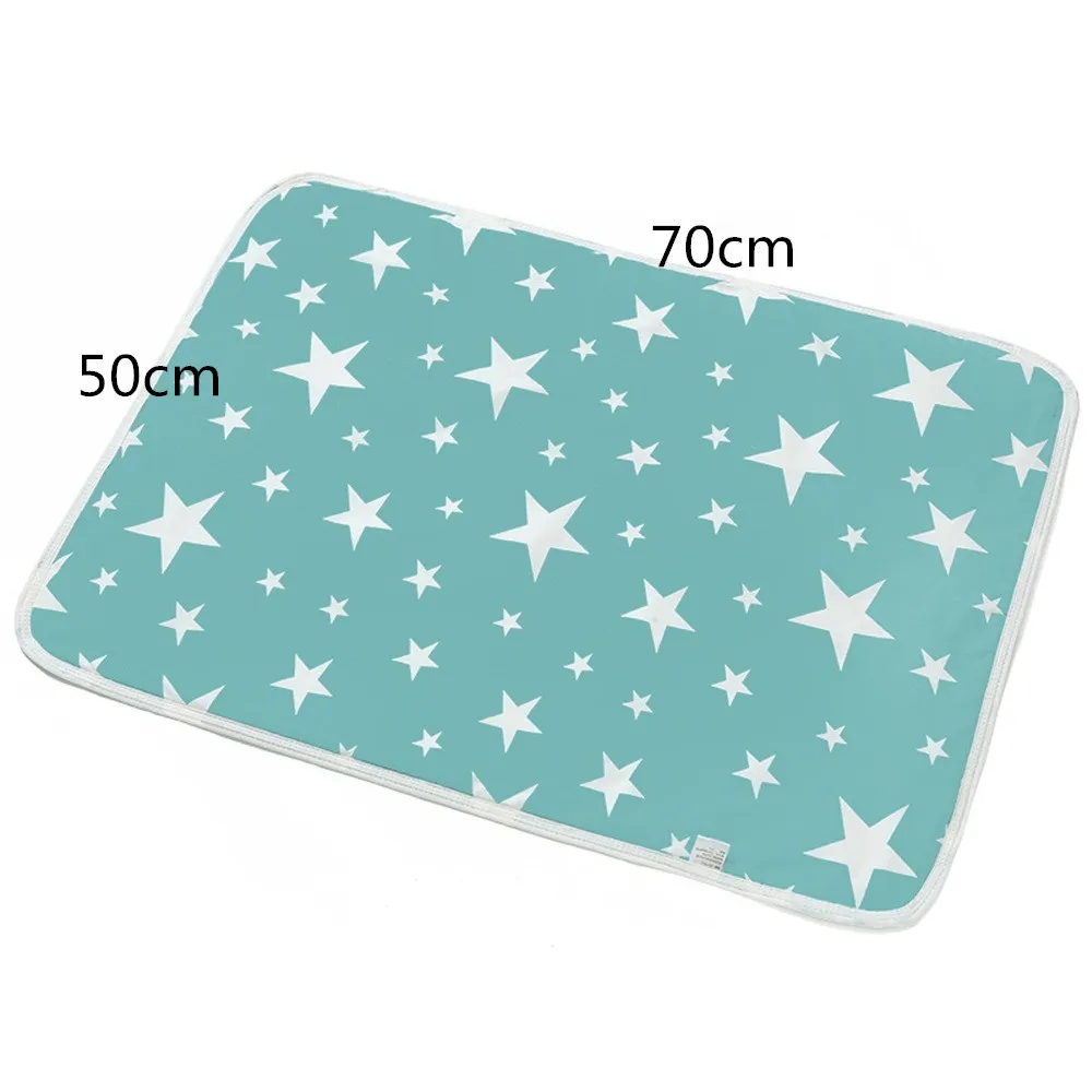 50*70cm Baby Diaper Changing Mat Portable Foldable Washable Waterproof Mattress Travel Pad Floor Mats Cushion Reusable Pad Cover