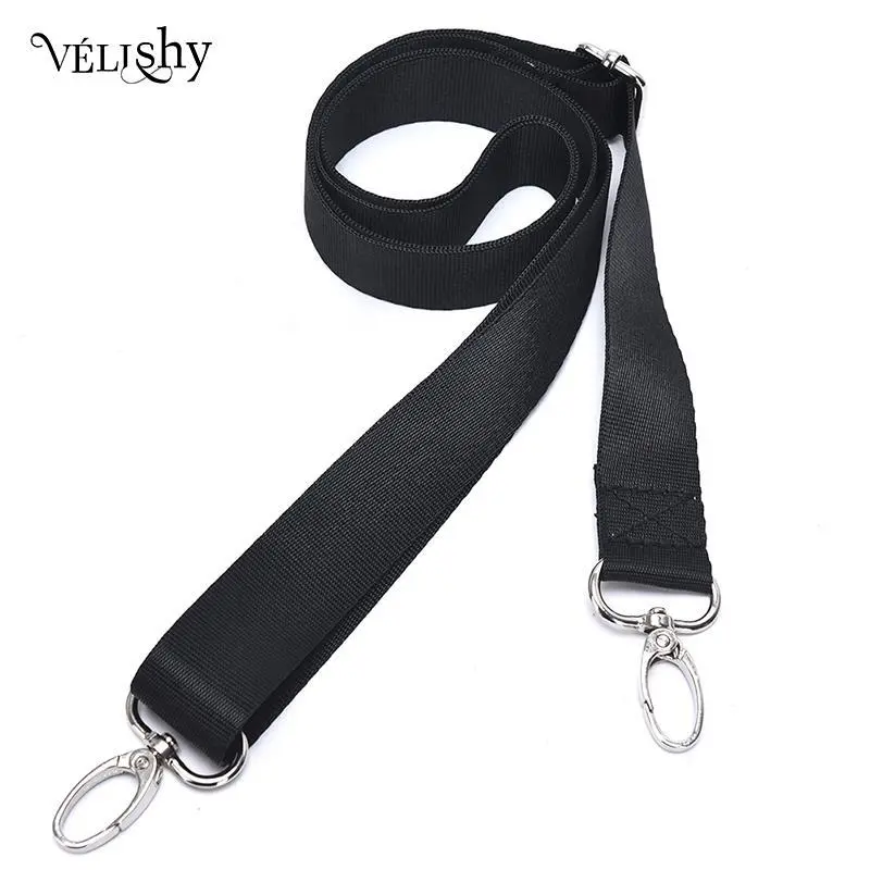 Main 1pcs Black Adjustable Nylon  Shoulder Bag Belt Replacement Laptop Crossbody Camera Strap image